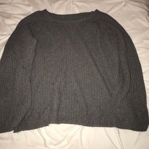Dark gray chunky sweater
